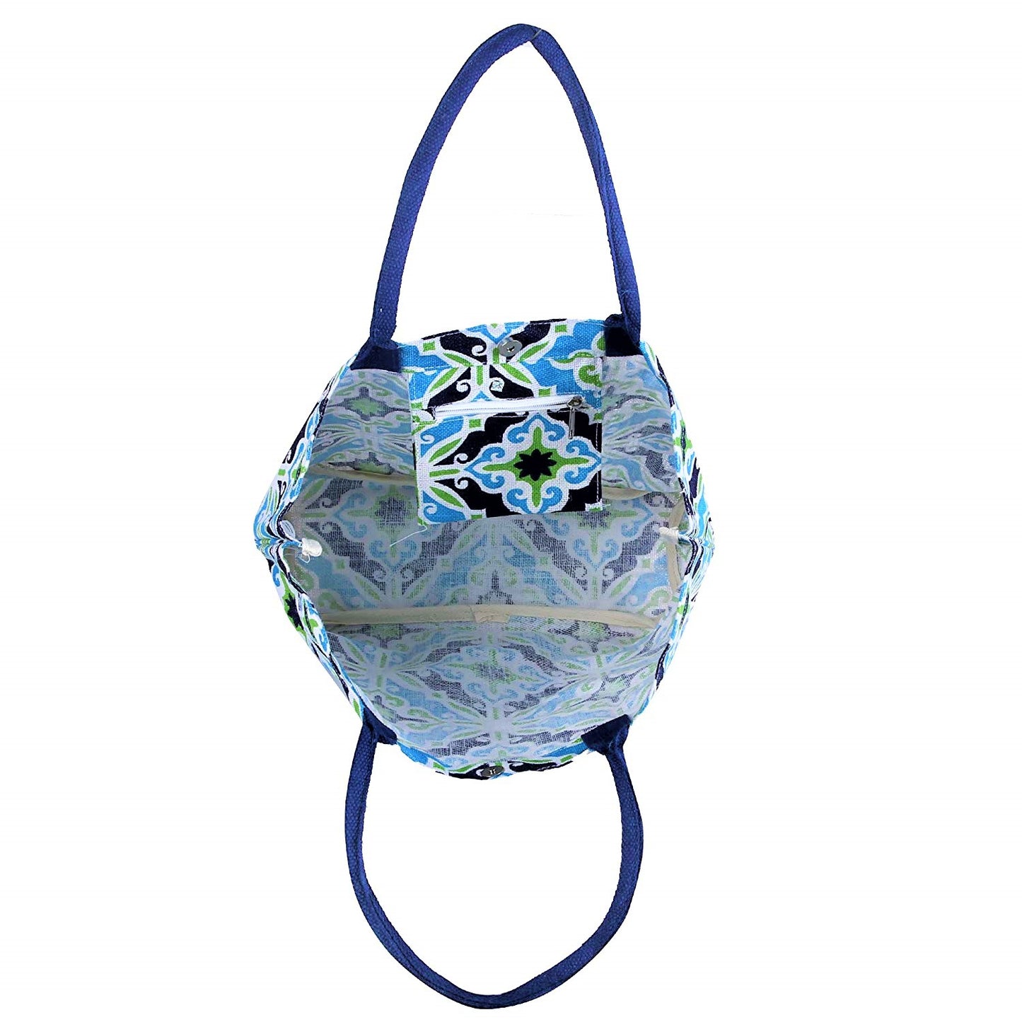 EARTHBAGS FLORAL VIBE JUTE TOTE BAG