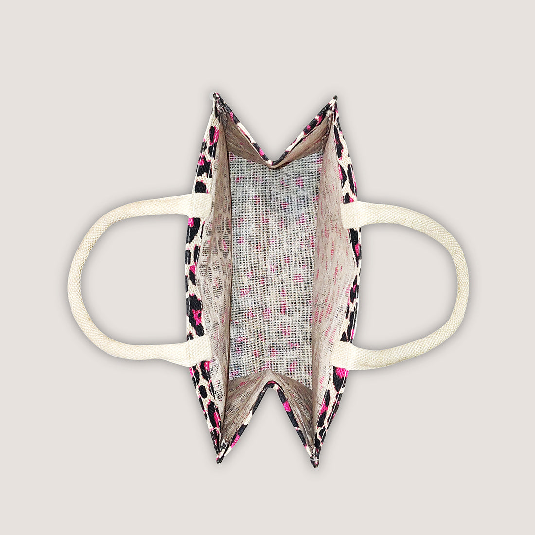 EARTHBAGS LEOPARD PRINTED LUNCH BAGS WITH PADDED HANDLES