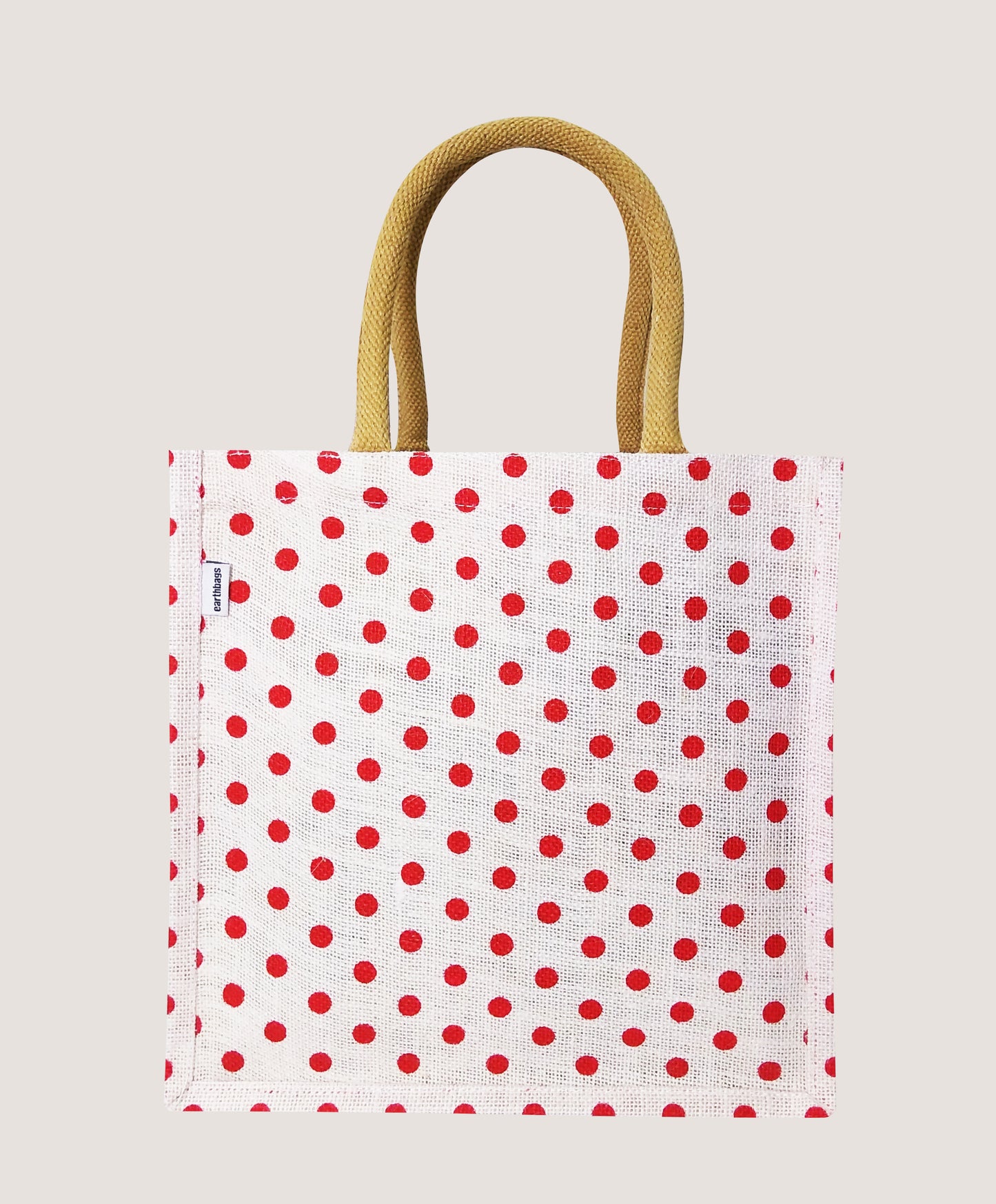 EARTHBAGS POLKA DOT LUNCH BAGS WITH PADDED HANDLES