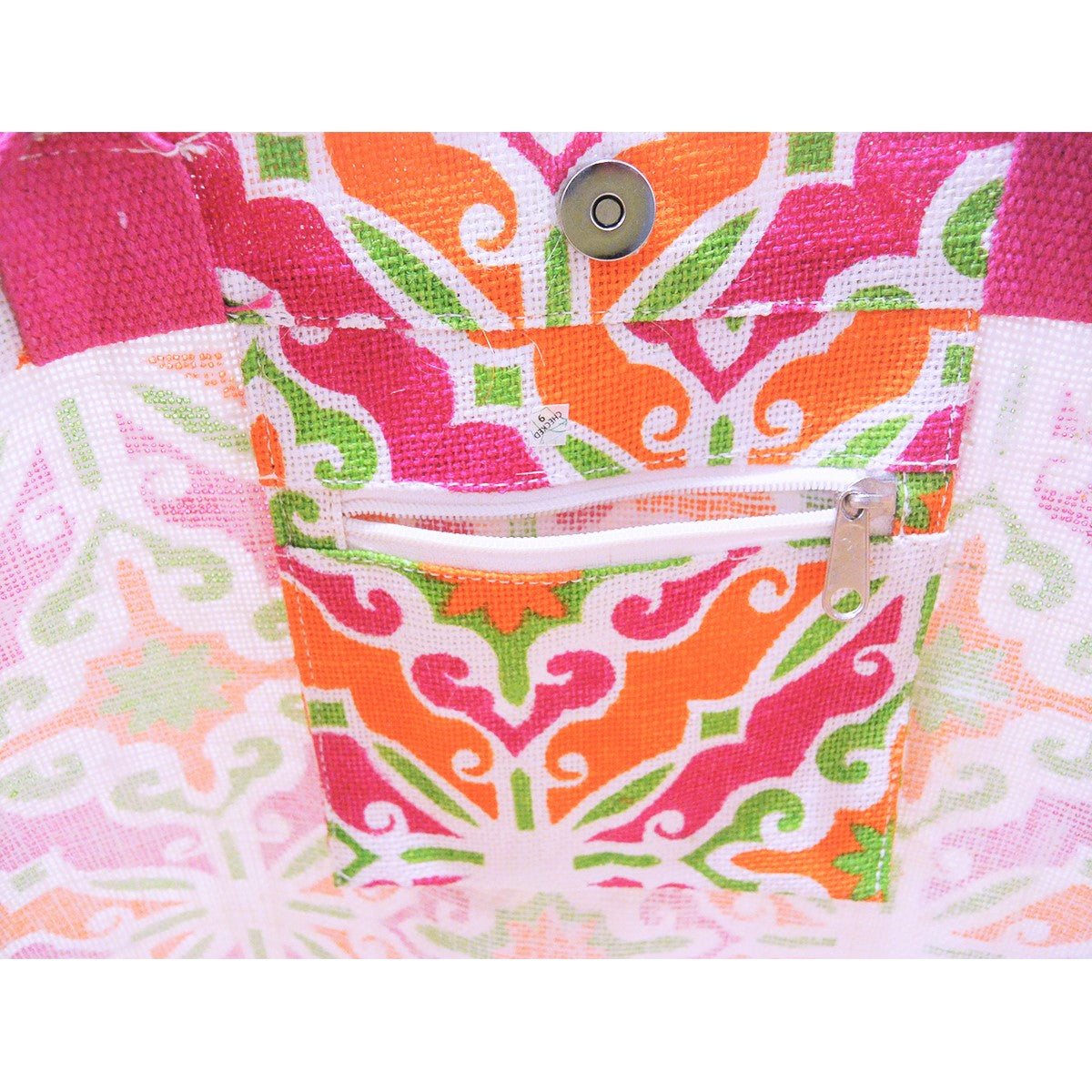 EARTHBAGS FLORAL VIBE JUTE TOTE BAG