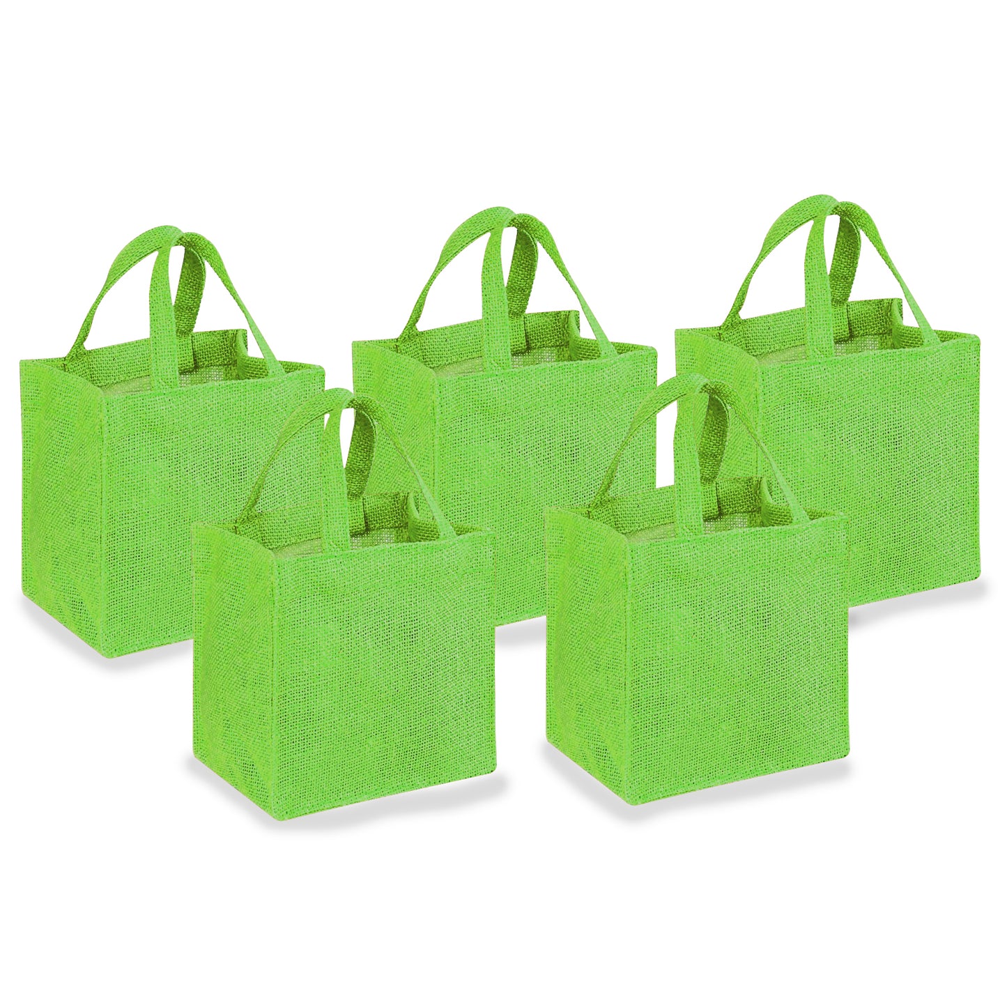 EARTHBAGS CUTE JUTE GIFT BAG IN MULTICOLOR - PACK OF 5