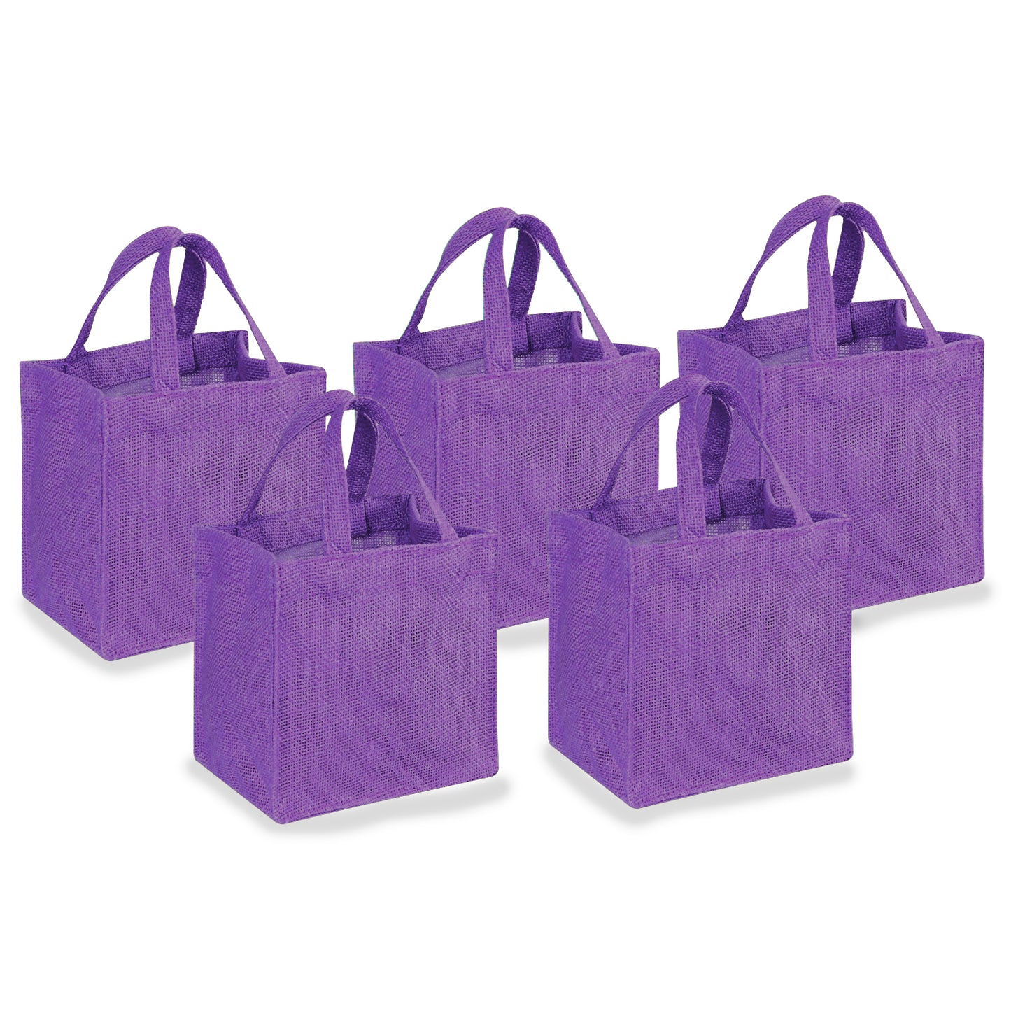 EARTHBAGS CUTE JUTE GIFT BAG IN MULTICOLOR - PACK OF 5