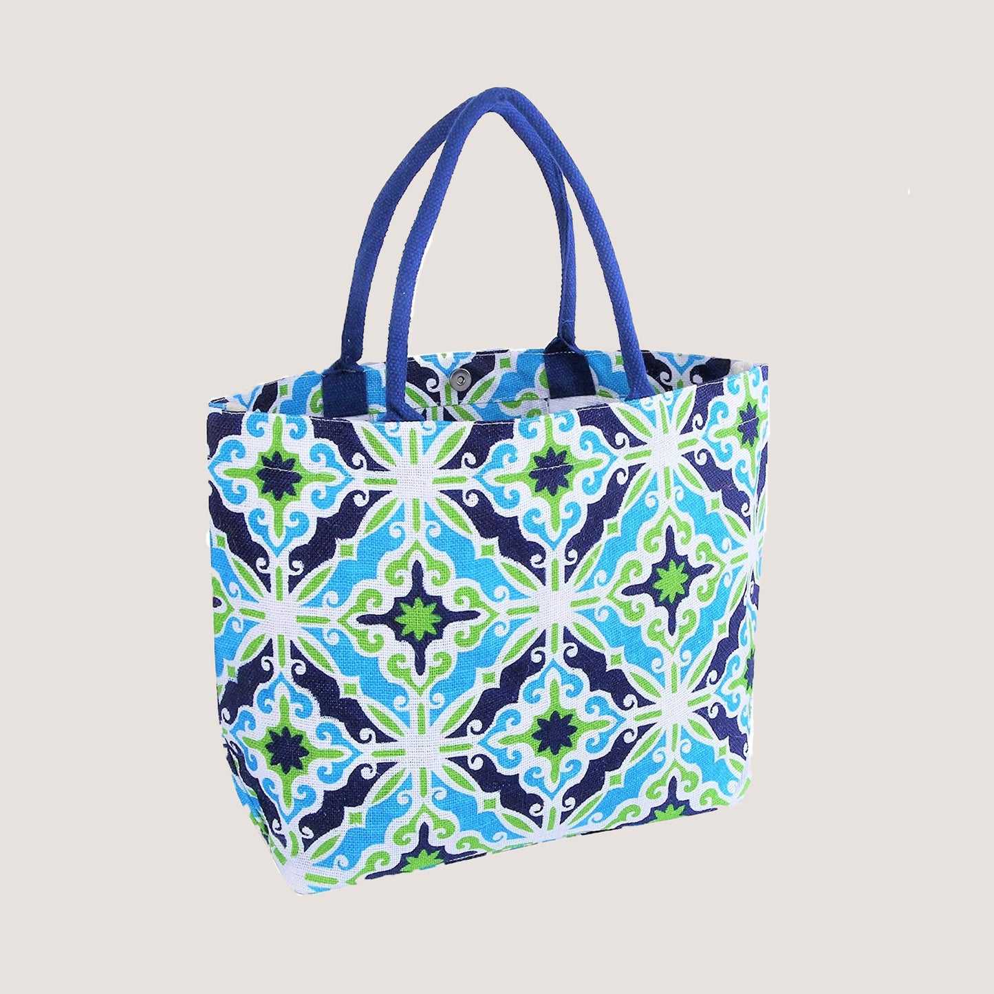 EARTHBAGS FLORAL VIBE JUTE TOTE BAGS