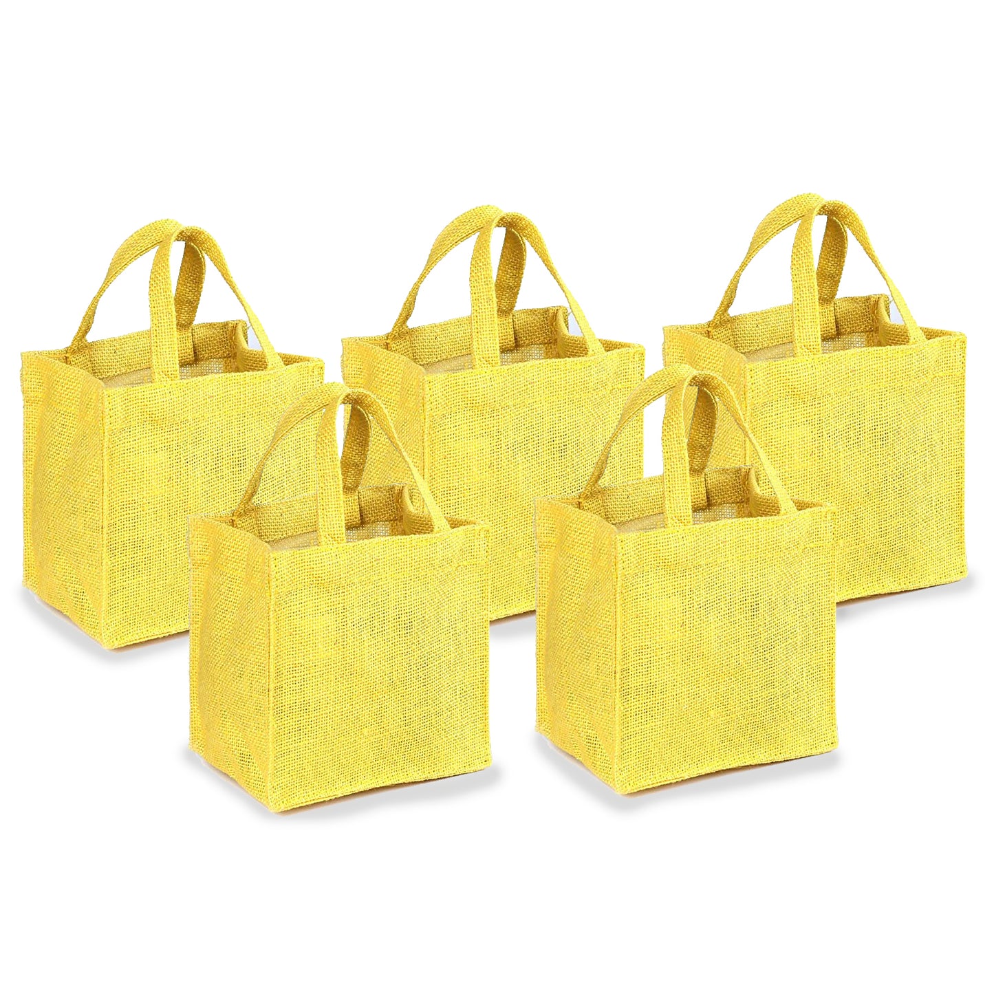 EARTHBAGS CUTE JUTE GIFT BAG IN MULTICOLOR - PACK OF 5