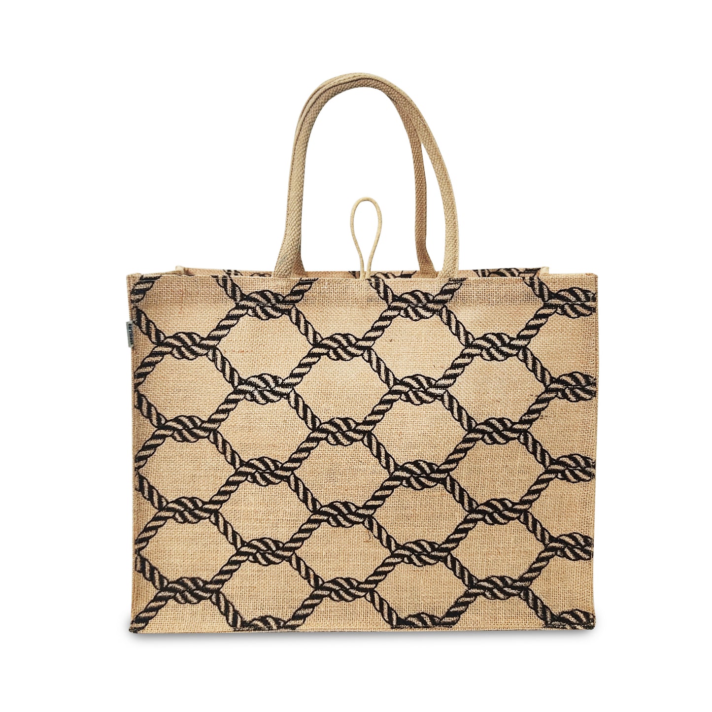 STYLISH PRINTED JUTE BAG
