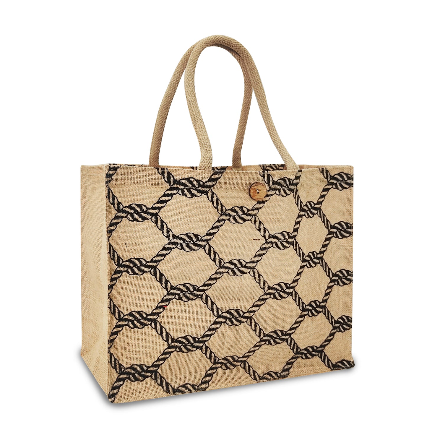 STYLISH PRINTED JUTE BAG