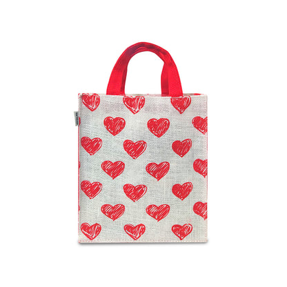 VIBRANT NEON STRIPE PRINT GIFT BAG (PACK OF 2)