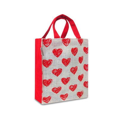 VIBRANT NEON STRIPE PRINT GIFT BAG (PACK OF 2)