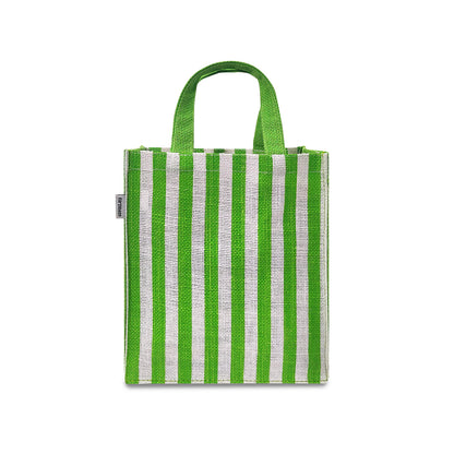 VIBRANT NEON STRIPE PRINT GIFT BAG (PACK OF 2)