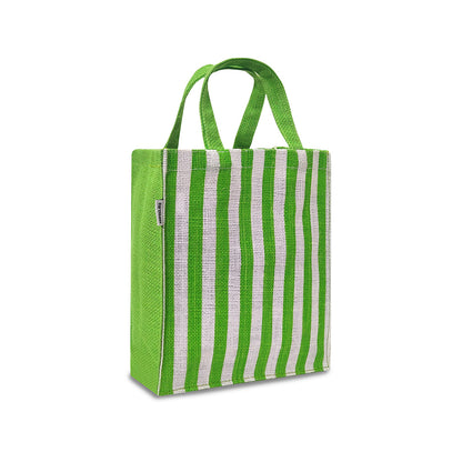 VIBRANT NEON STRIPE PRINT GIFT BAG (PACK OF 2)