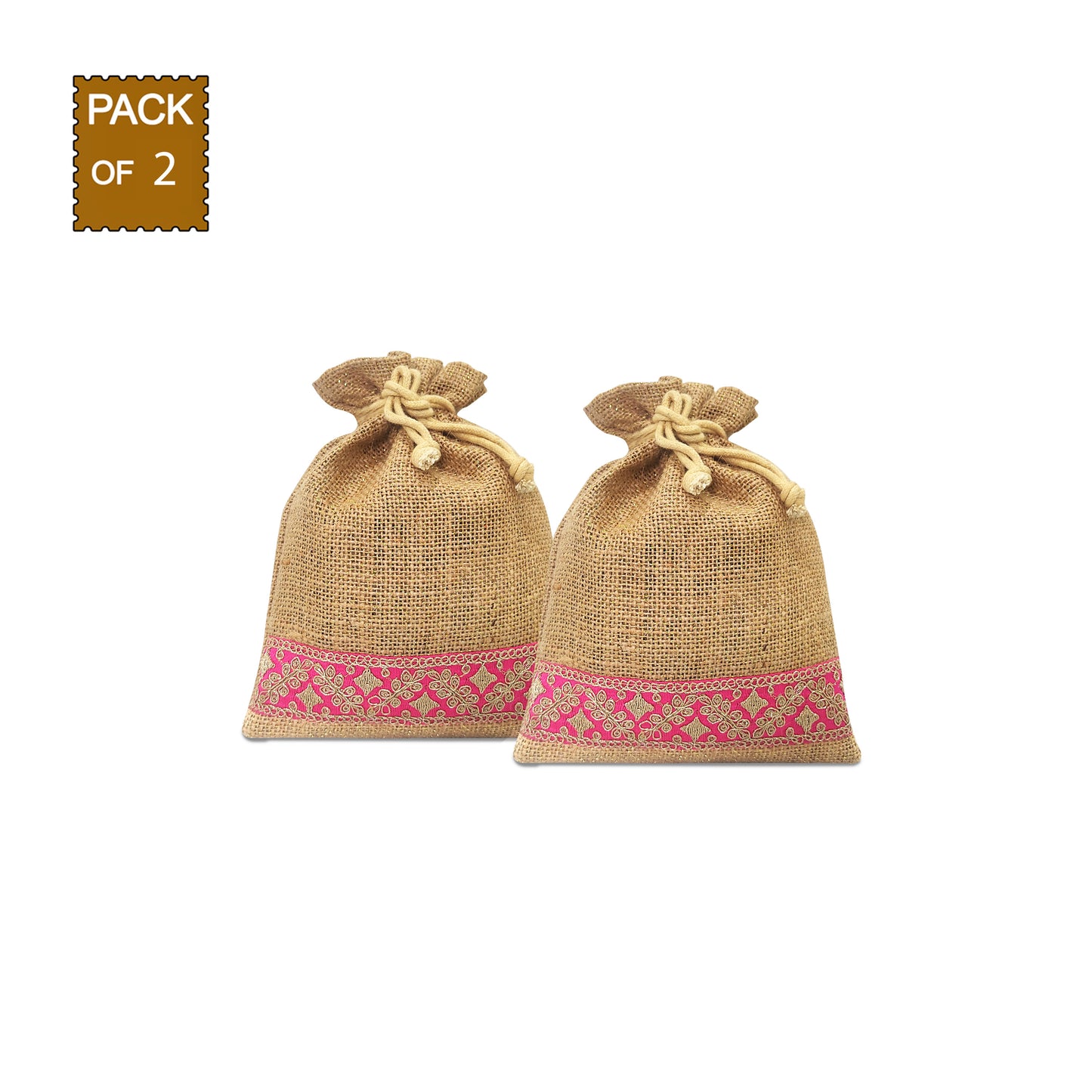 GLEAMING GRACE POTLI: LACED & LUXURIOUS- PACK OF 2