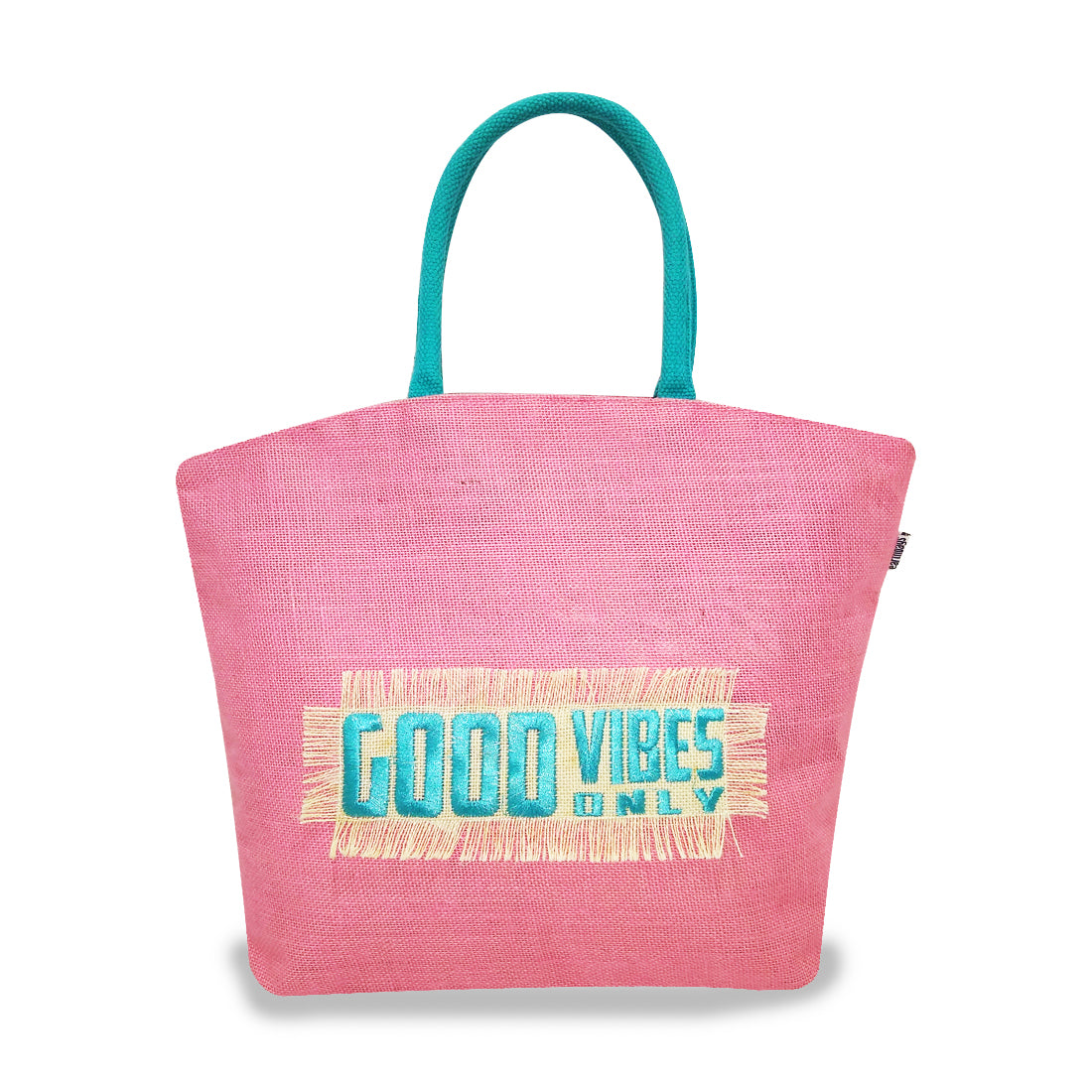 GOOD VIBES ONLY JUTE BAG