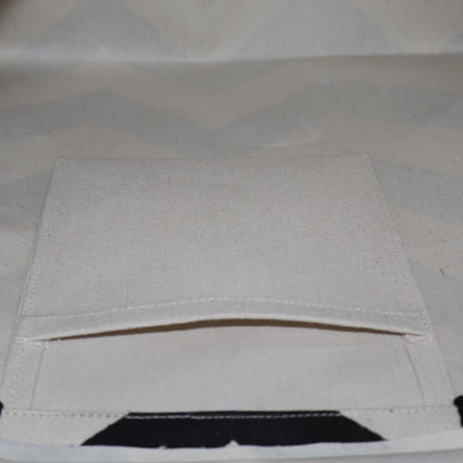 BOLD & BREEZY: CHEVRON CANVAS CARRYALL