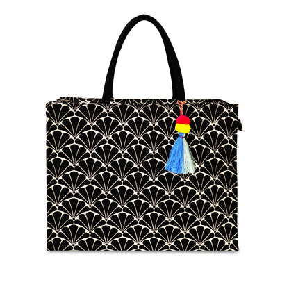 NOIR BLOOM TOTE: CLASSIC MEETS CONTEMPORARY