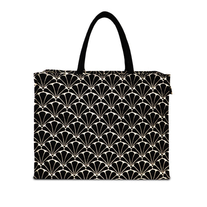 NOIR BLOOM TOTE: CLASSIC MEETS CONTEMPORARY