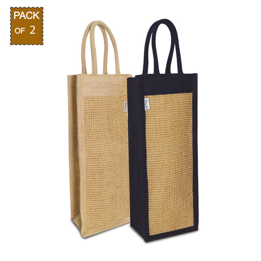 ELEGANT JUTE : HANDWOVEN MATT WEAVE WINE CARRIER FOR EVERY OCCASION