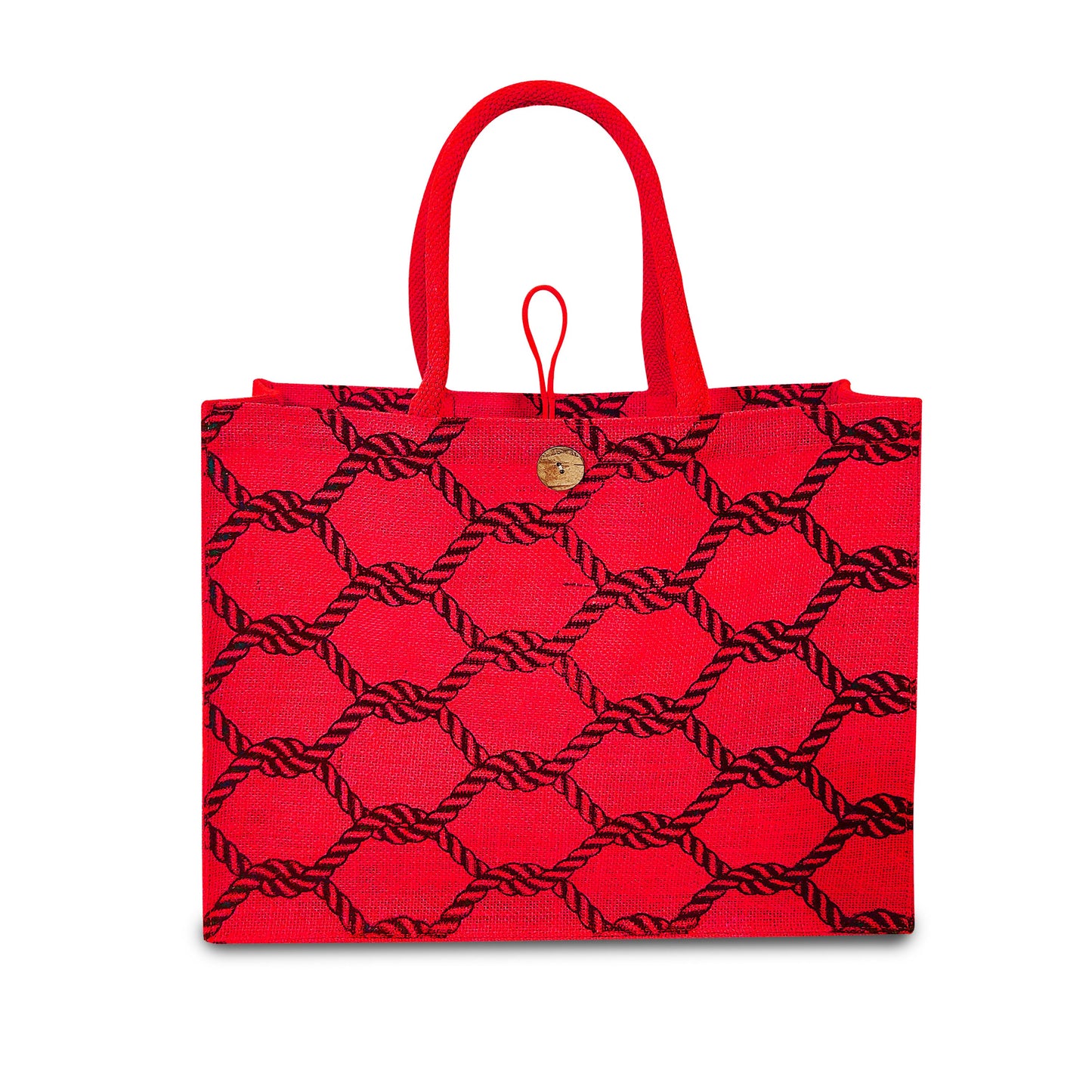 STYLISH PRINTED JUTE BAG