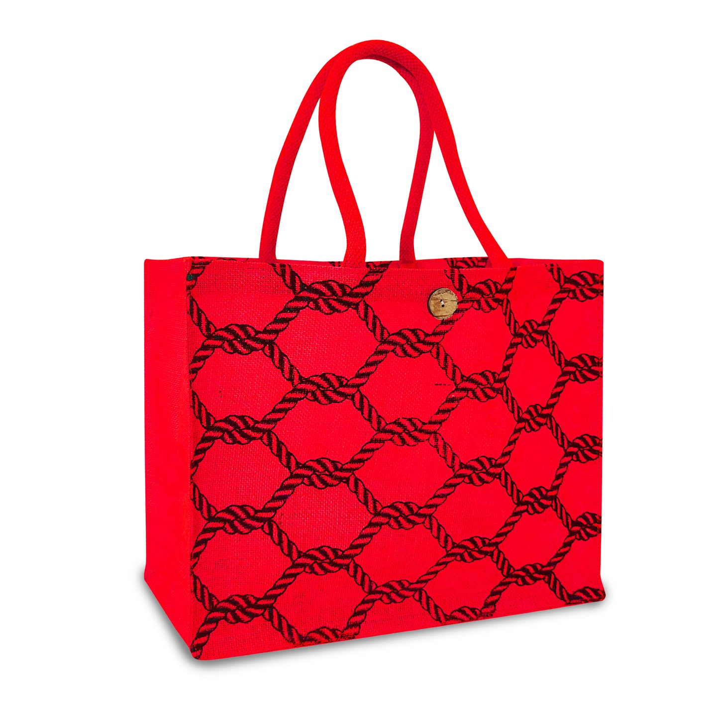 STYLISH PRINTED JUTE BAG