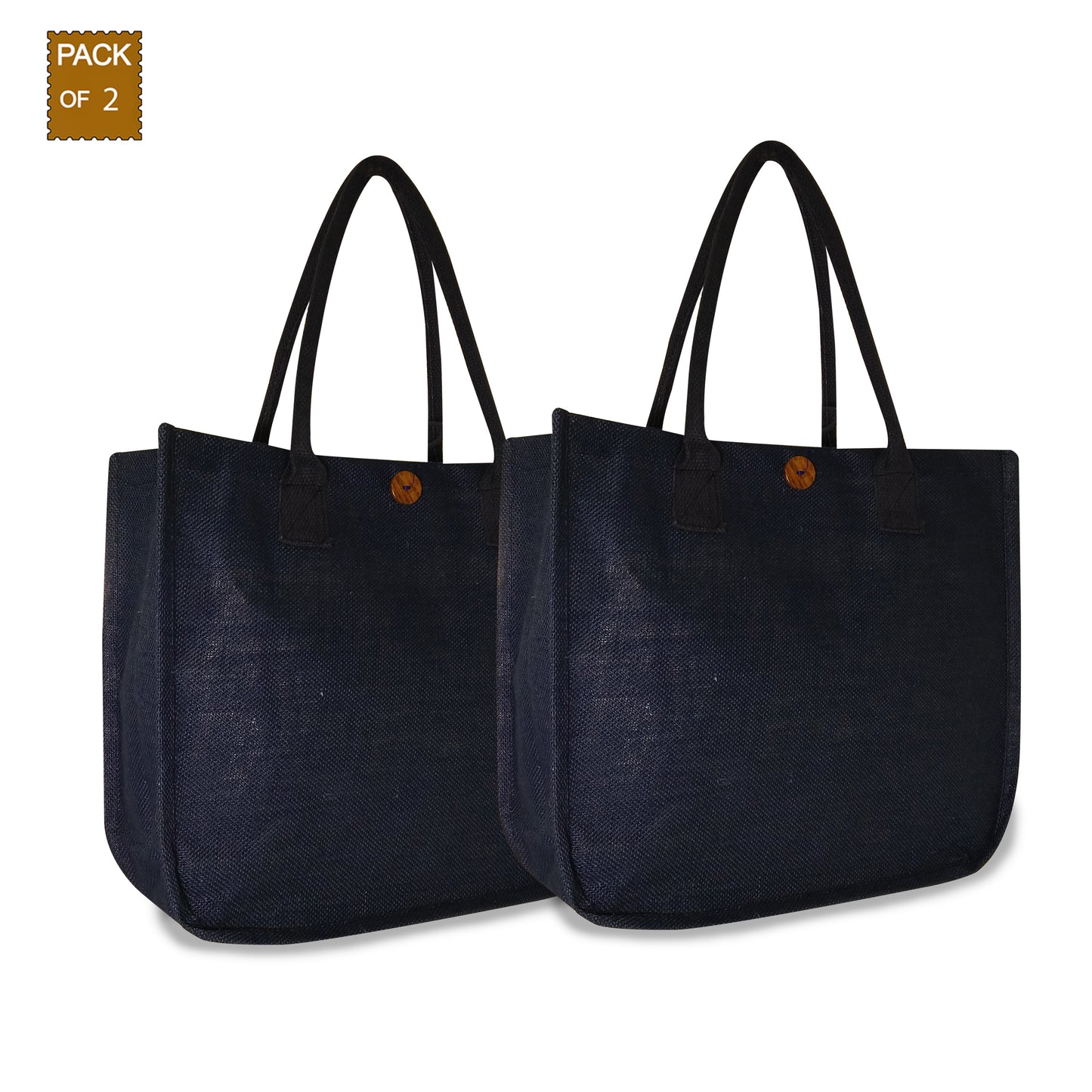 ECO-FRIENDLY BAG WITH LOOP CLOSURE- (Pack of 2)