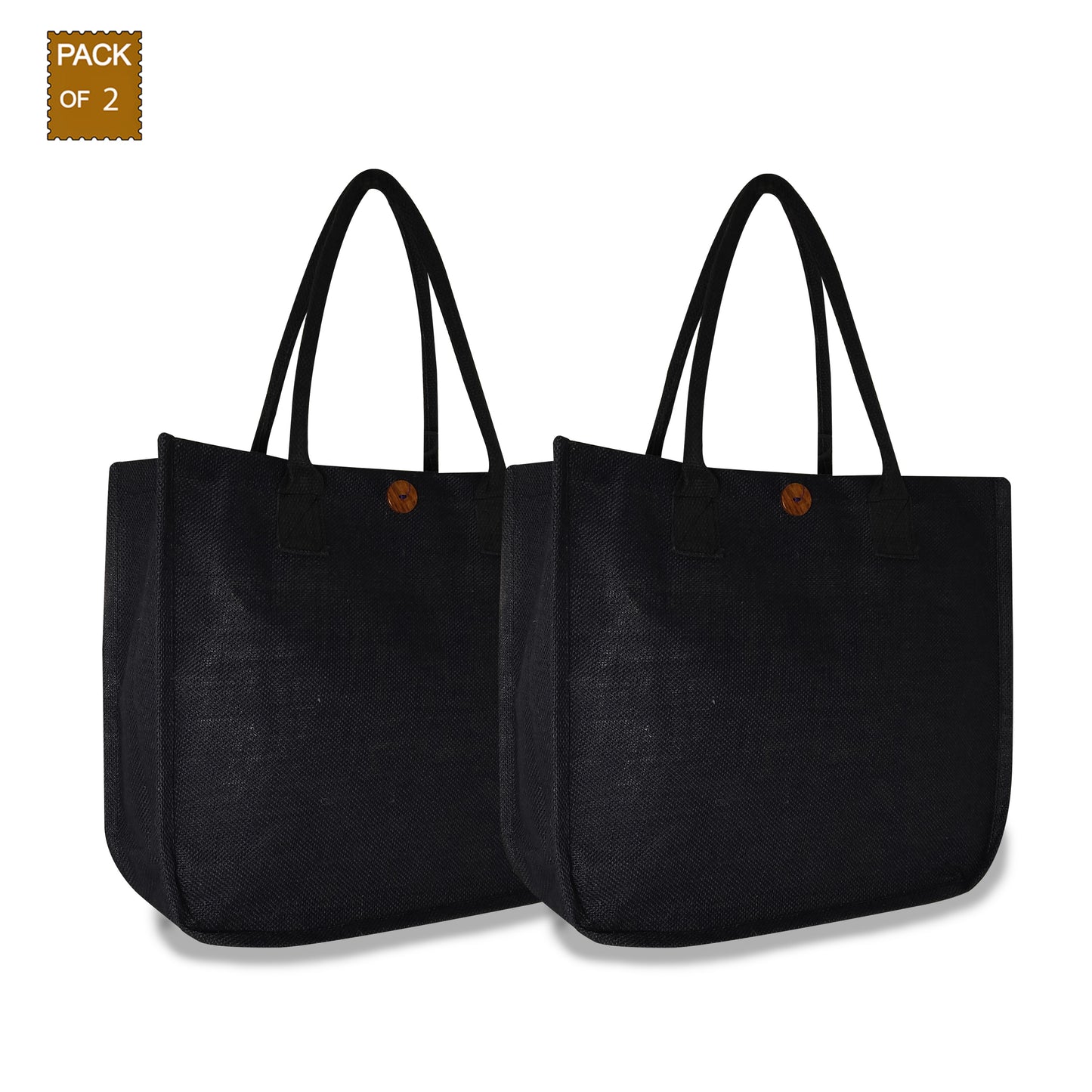 ECO-FRIENDLY BAG WITH LOOP CLOSURE- (Pack of 2)