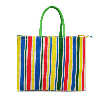 COLORFUL STRIPES MARKET BAG