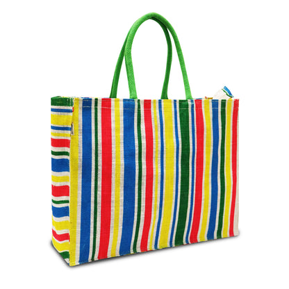 COLORFUL STRIPES MARKET BAG