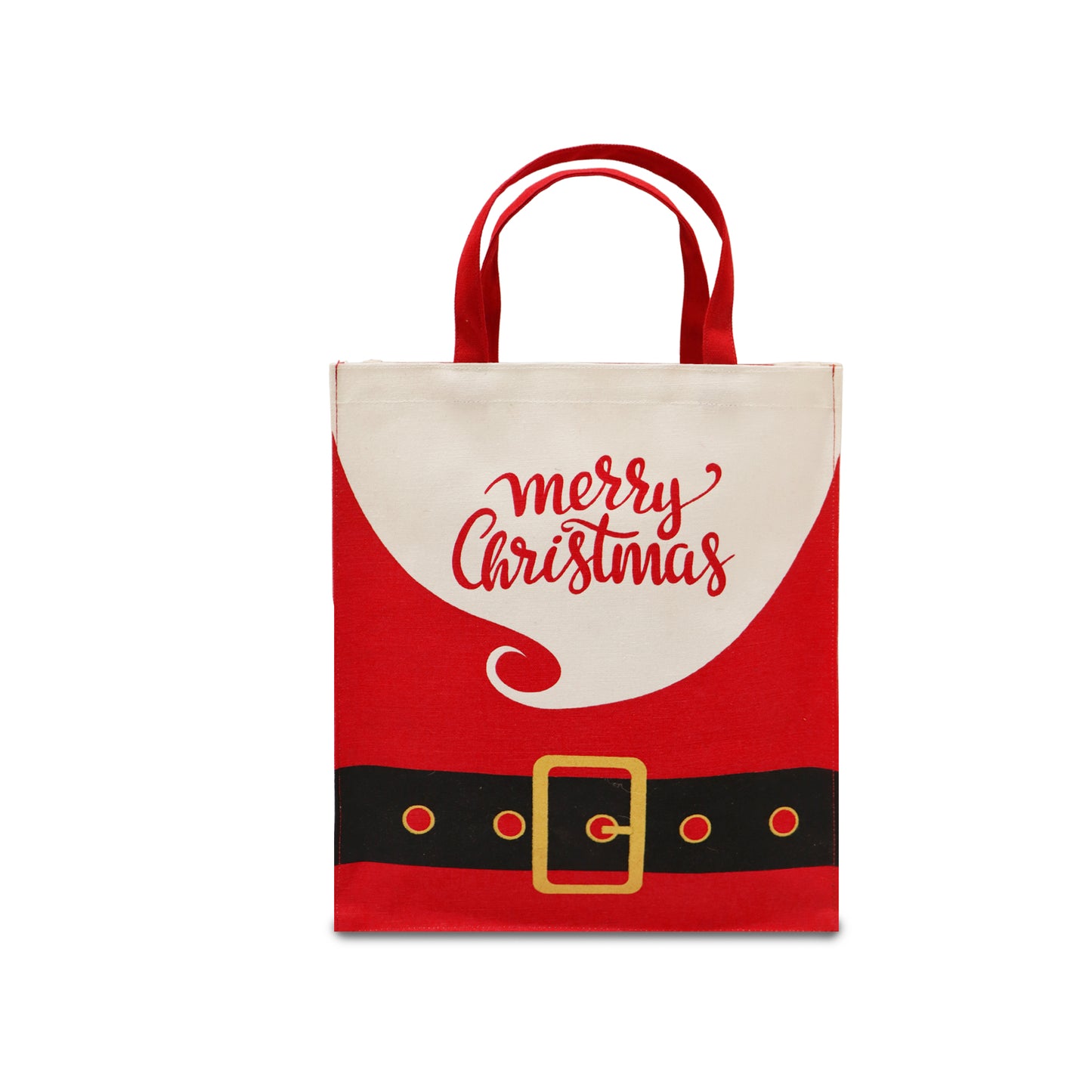 FESTIVE “MERRY CHRISTMAS” GIFT TOTE BAG - PACK OF 2