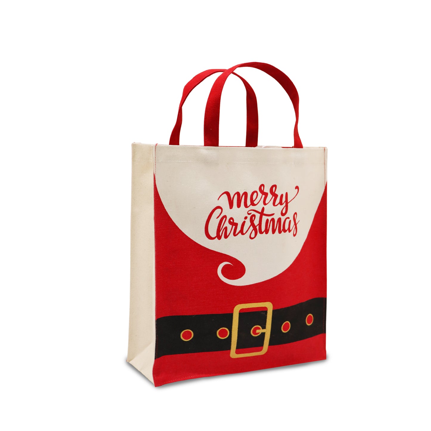 FESTIVE “MERRY CHRISTMAS” GIFT TOTE BAG - PACK OF 2