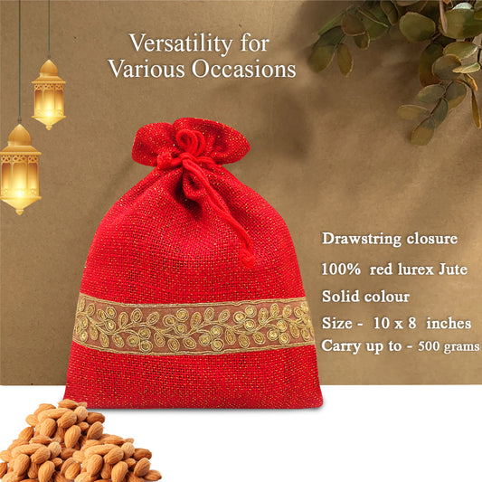 FESTIVE SPLENDOR POTLI: EMBELLISHED ELEGANCE - PACK OF 2