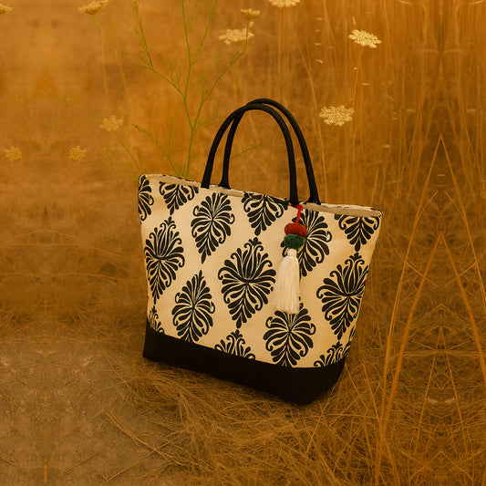 LEMON PRINT CANVAS BAG (Copy)