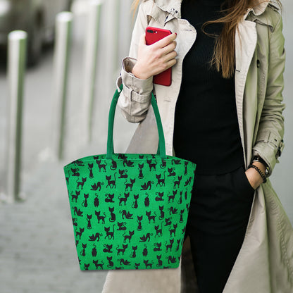 ADORABLE CAT DESIGNS JUTE BAG