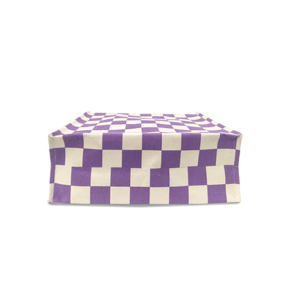 CLASSIC CHECKS CANVAS TOTE BAG