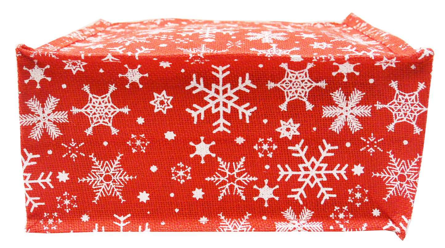 EARTHBAGS SNOWFLAKE LUNCH BAG WITH ZIPPER