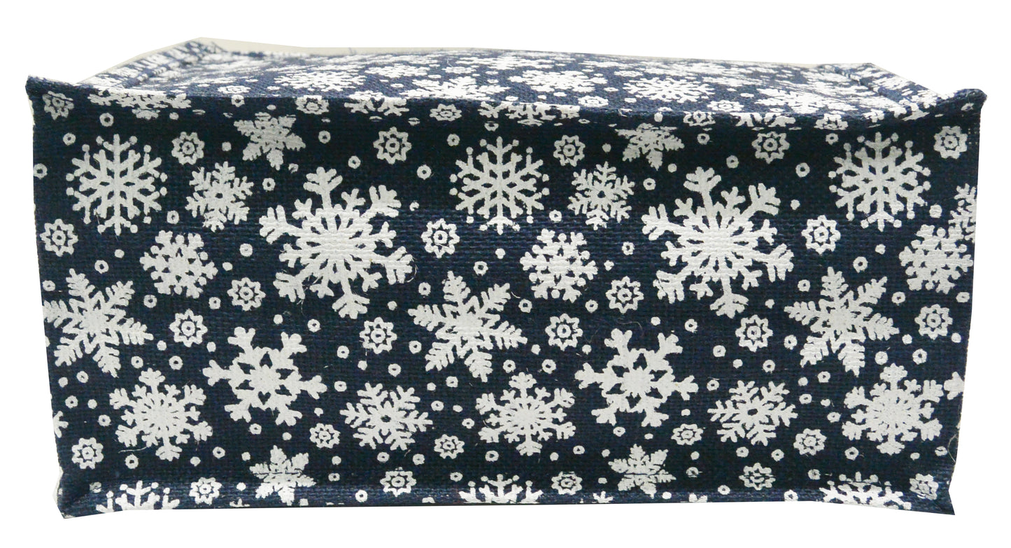 EARTHBAGS SNOWFLAKE LUNCH BAG WITH ZIPPER