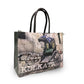 EARTHBAGS PRINTED SHOPPER WITH PADDED HANDEL