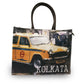 EARTHBAGS PRINTED SHOPPER WITH PADDED HANDEL
