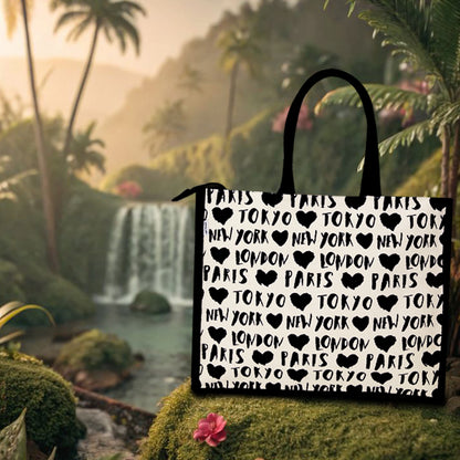 WANDERLUST JUTE SHOPPER BAG