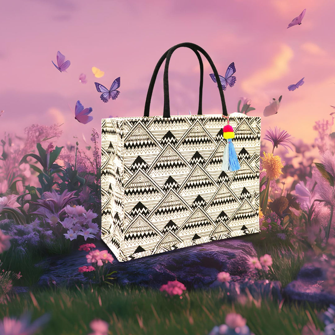 BOHO VOYAGE TOTE: GEOMETRIC MUSE