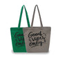 EARTHBAGS CANVAS TOTE BAG IN MULTICOLOR - PACK OF 2