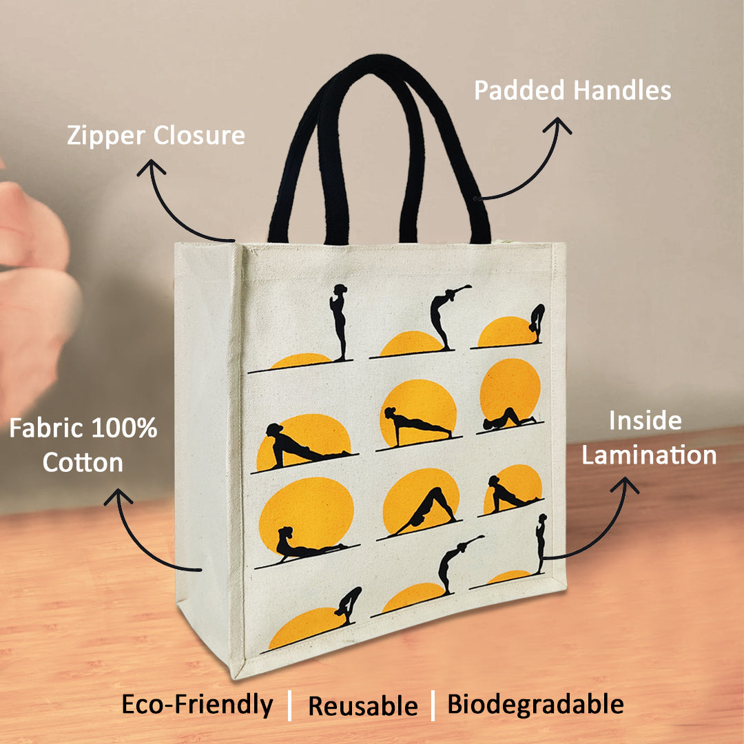 YOGA POSE CANVAS BAG