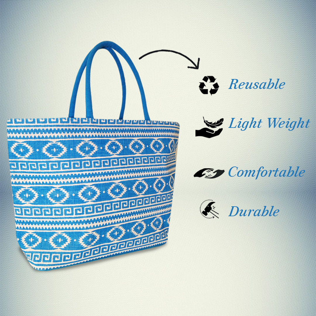 EARTHBAGS TOTE BAG WITH ZIPPER