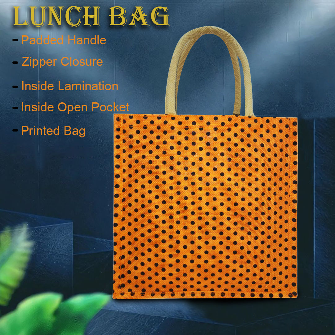 DOT COUTURE: POLKA DOT JUTE BAG FOR ECO-QUEENS