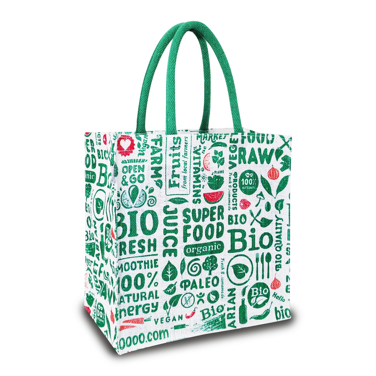 EARTHBAGS PRINTED LUNCH BAG WITH PADDED HANDLES