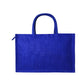 EARTHBAGS SOLID COLOR JUTE SHOPPER WITH ZIPPER