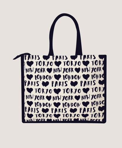 WANDERLUST JUTE SHOPPER BAG