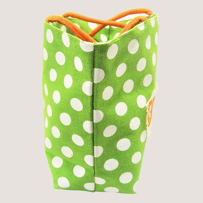 POLKA VIBES EMBROIDERED JUTE BAG