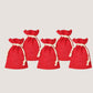 EARTHBAGS VIBRANT JUTE POTLI IN RED COLOR WITH DRAWSTRING - PACK OF 5(7″ x 5″)