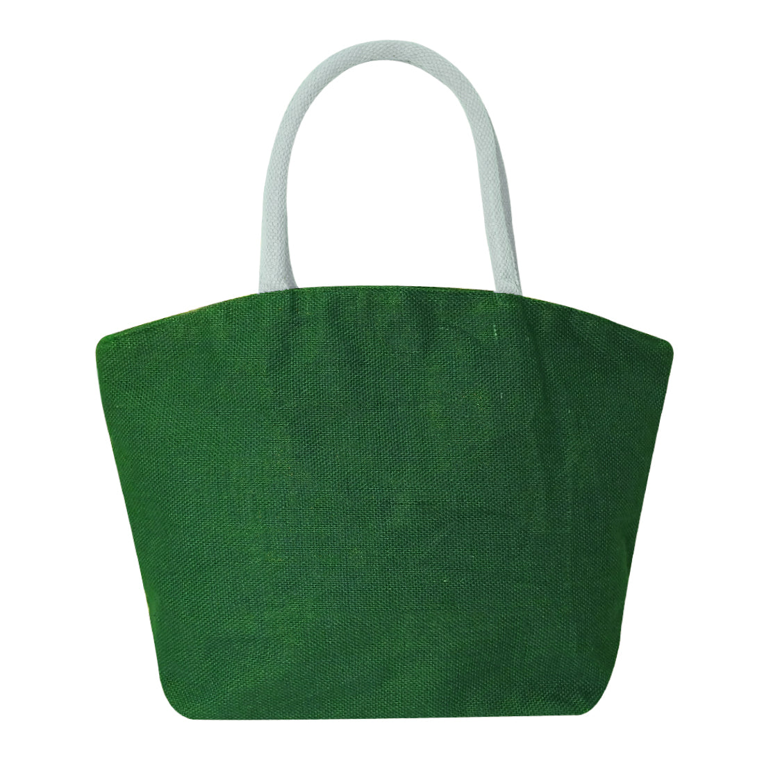 EARTHBAGS JUTE TOTE BAG WITH ZIPPER AND POCKET