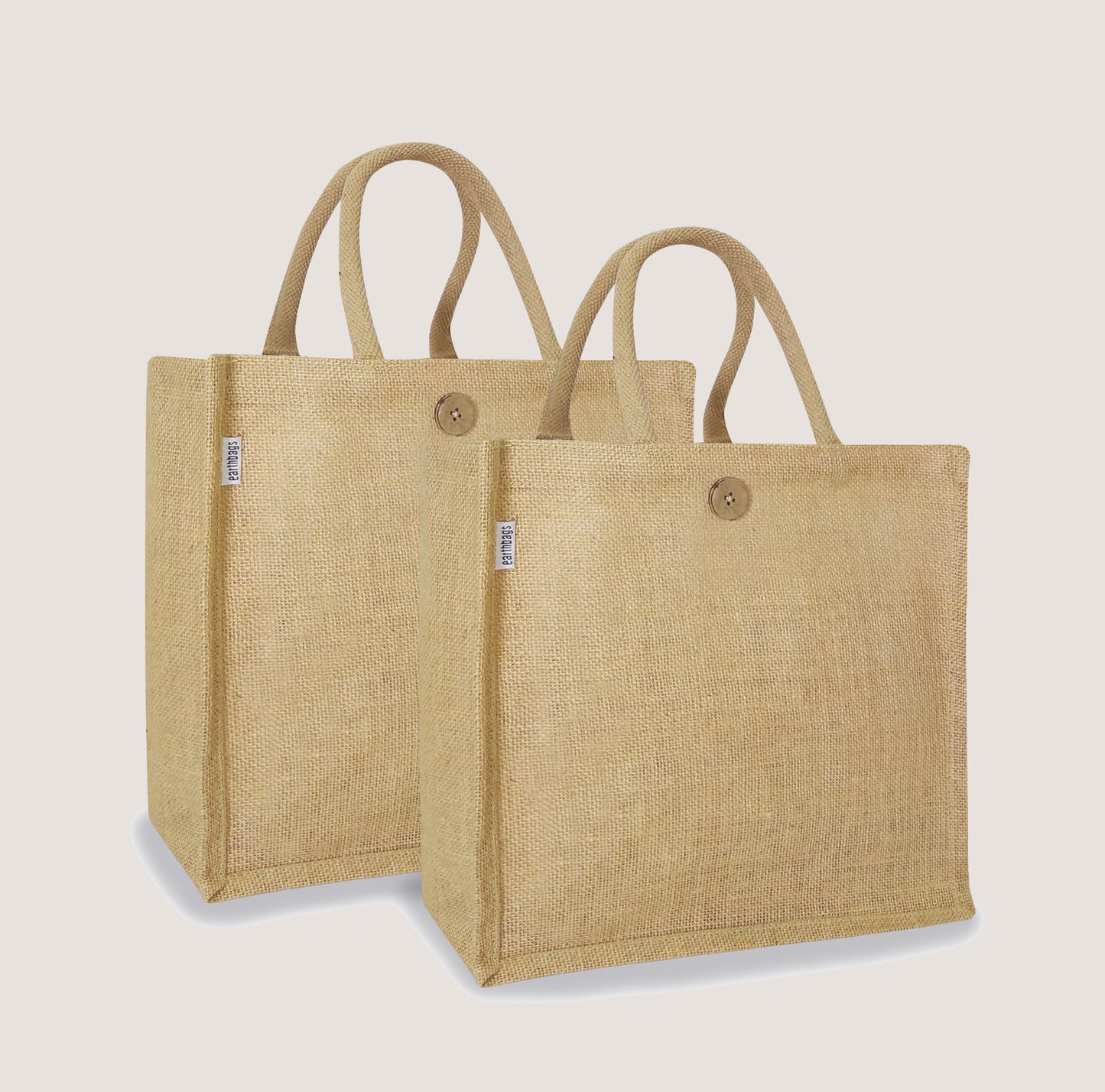 EARTHBAGS SOLID COLOR BAGS WITH LOOP CLOSURE-PACK OF 2