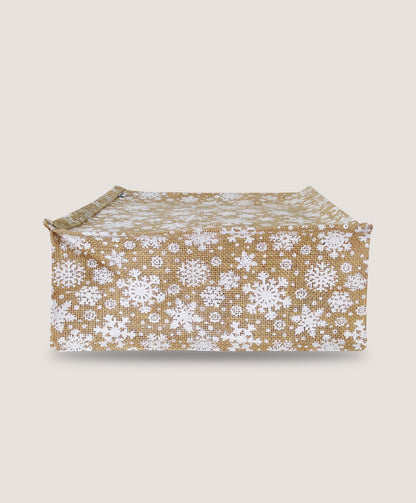 EARTHBAGS SNOWFLAKE LUNCH BAG WITH ZIPPER